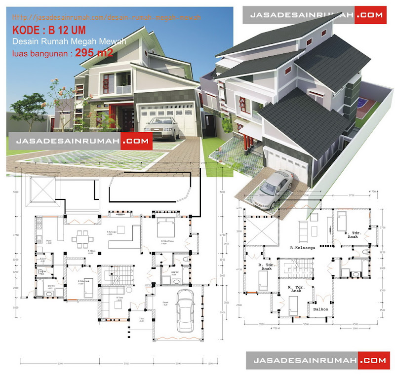 Desain Rumah Mewah Nan Megah - Rumah En