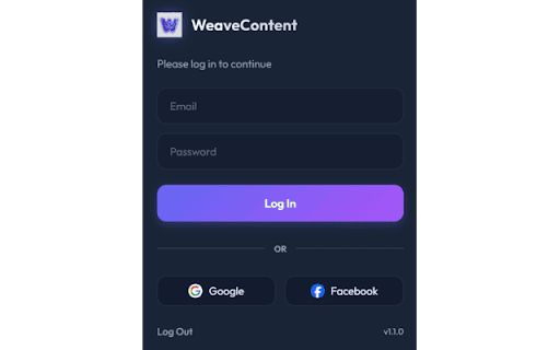 WeaveContent - AI Post Generator screenshot 1