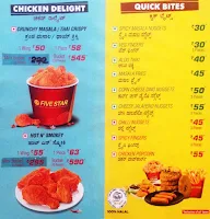 Five Star Chicken menu 2