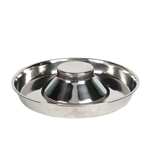 Pet Stainless Steel Dog Bowl Puppy Litter Food Feeding Dish Weaning SilverStainless Feeder Water Bowl Pets Feeder Bowl a