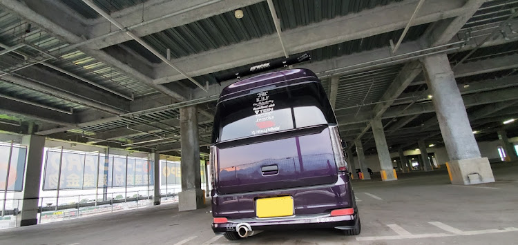 エブリイワゴンのコロナウイルスに負けるな・仕事終わりにぼっちで・ステッカーチューンに関するカスタム事例の投稿画像2枚目