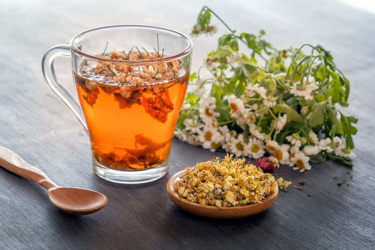 When making chamomile tea, only use the dry flower heads, as the stem and leaves are bitter.