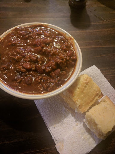 Chili cooked in slow cooker