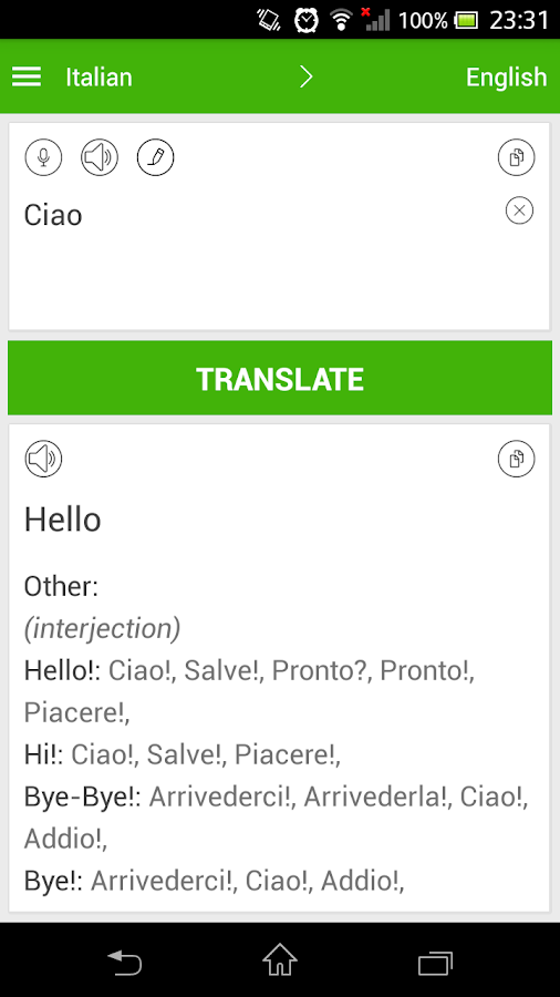 italian travel translator