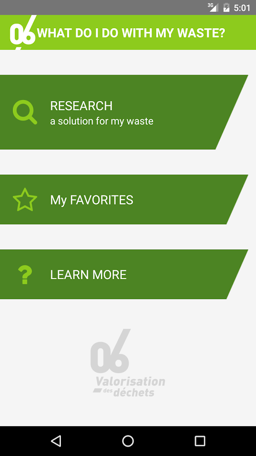 Android application 06  Valuation  of waste screenshort
