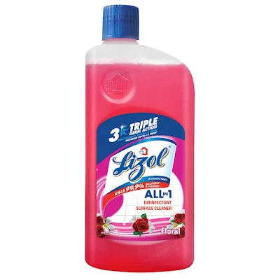Lizol Disinfectant Surface & Floor Cleaner Liquid - Floral, Kills 99.9% Germs
