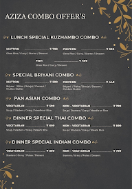 Aziza Restaurant menu 1