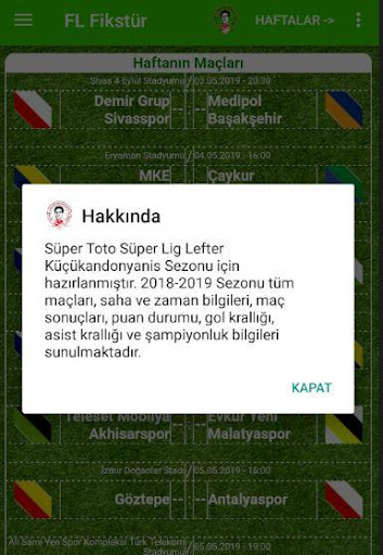 Futbol Lig Fikstür