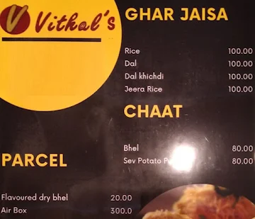 Vithal's Family Restaurant and Bar menu 