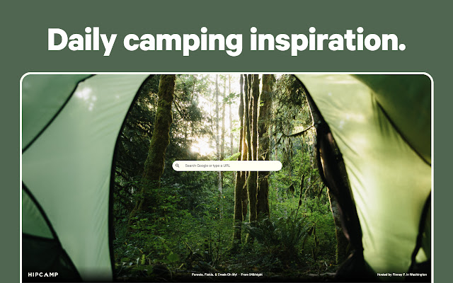 Hipcamp chrome extension