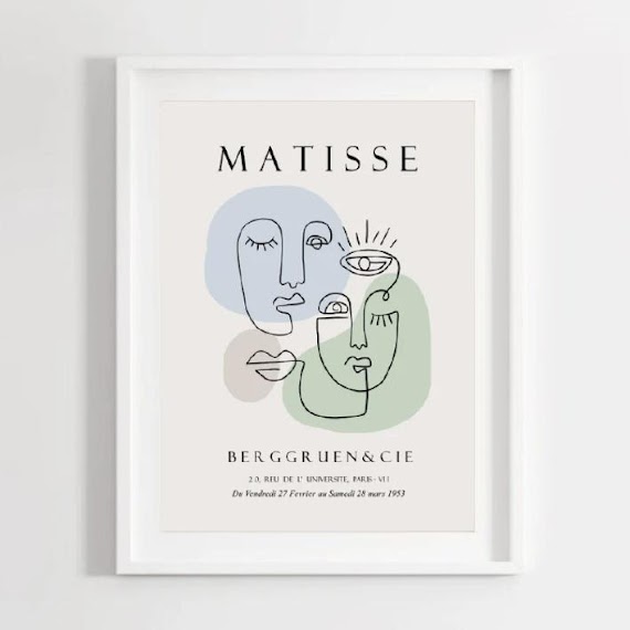 Tranh Treo Tường Nghệ Thuật Aesthetic Matisse Vintage