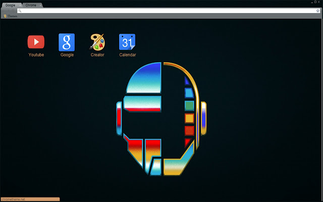 Daft Punk Helmets Theme HD chrome extension