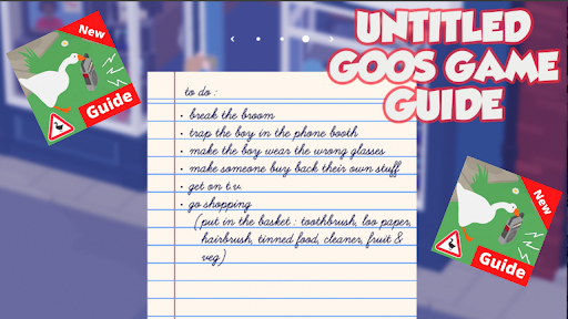 Guide For Untitled Goose Game Walkthrough