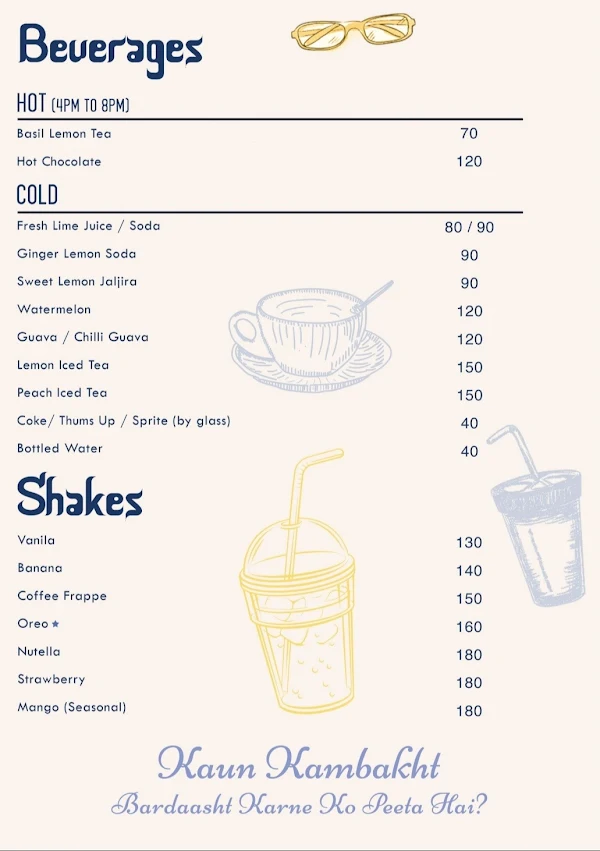 Daftar menu 