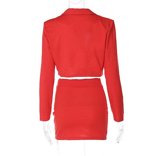 Title 16, Fashion Casual Short Small Suit Slim Skirt Suit