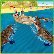 Wild Crocodile Beach Attack 3D 2.1 Icon