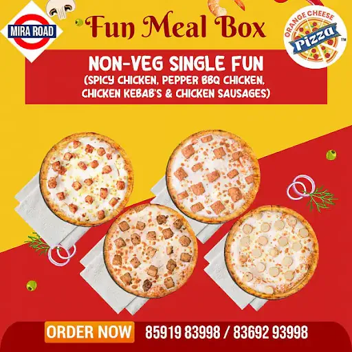 Non-Veg Single Fun Meal Box Of 4 Pizzas