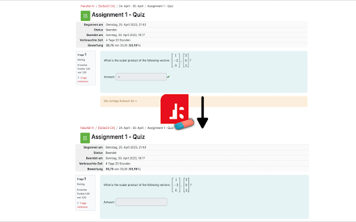 Moodle Quiz Hider