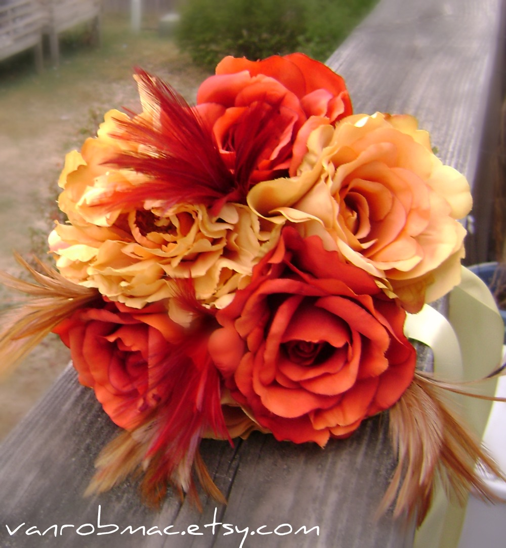 Feather Wedding Bouquet