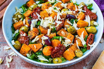 Mediterranean Roasted Butternut Squash Salad