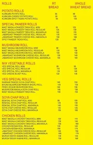 Rolls Tiger menu 1