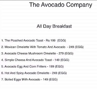 The Avocado Company menu 5