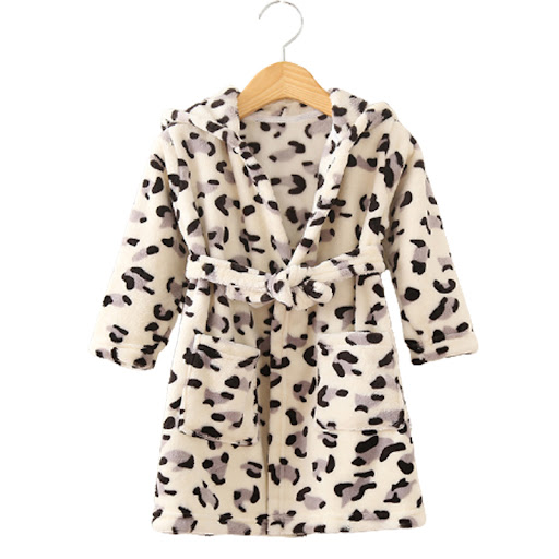 Title 4, Childrens thick flannel bathrobe, super soft a...