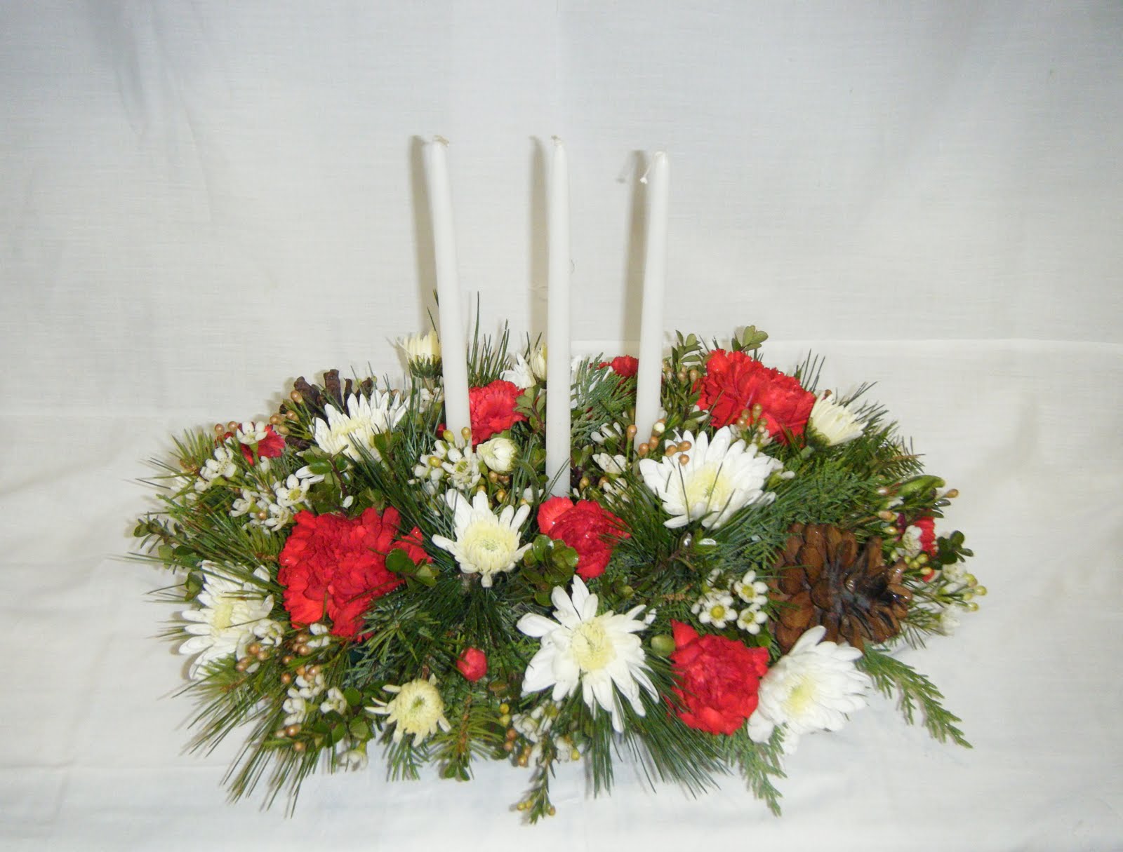 christmas wedding centerpieces