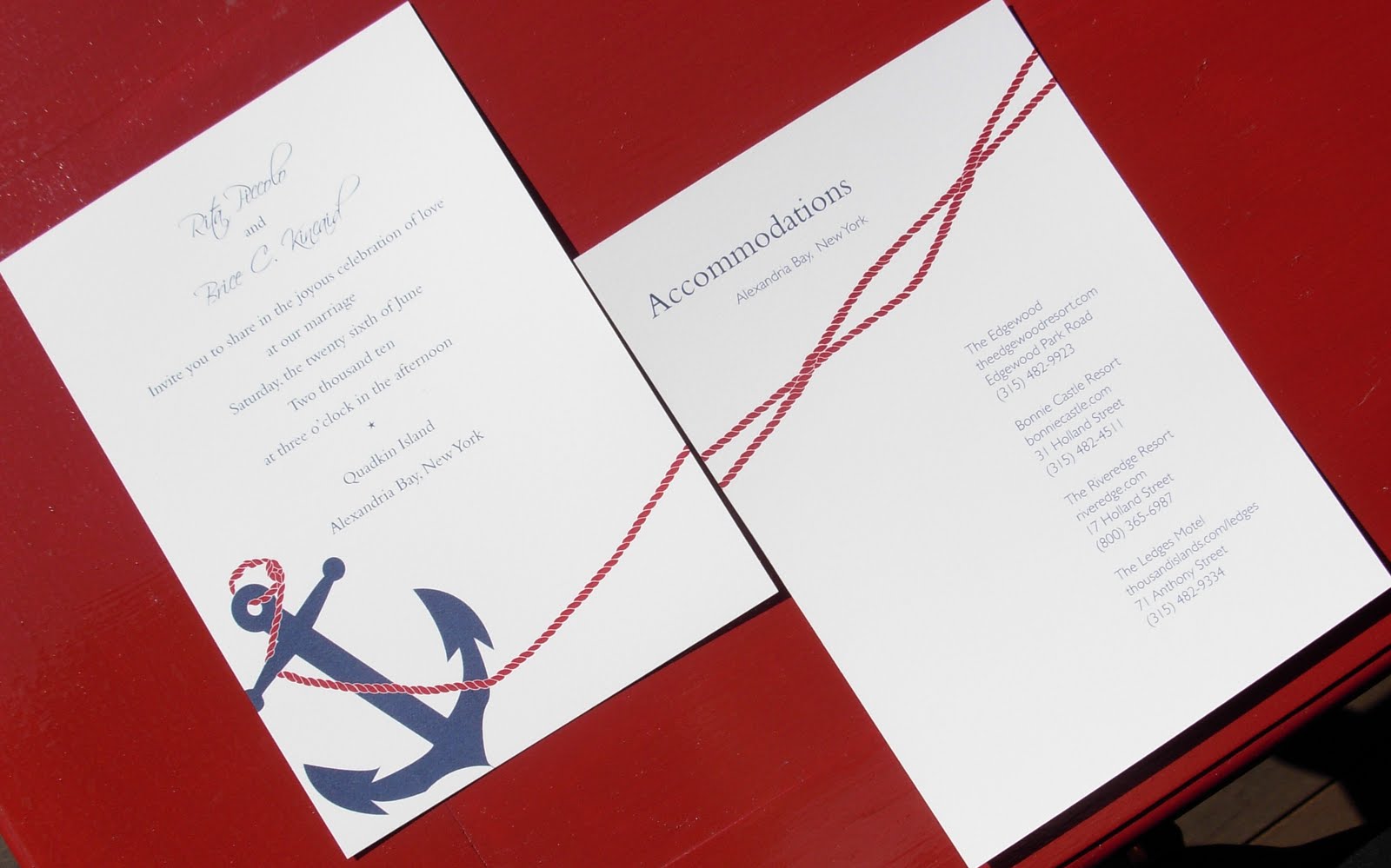 nautical wedding invitations