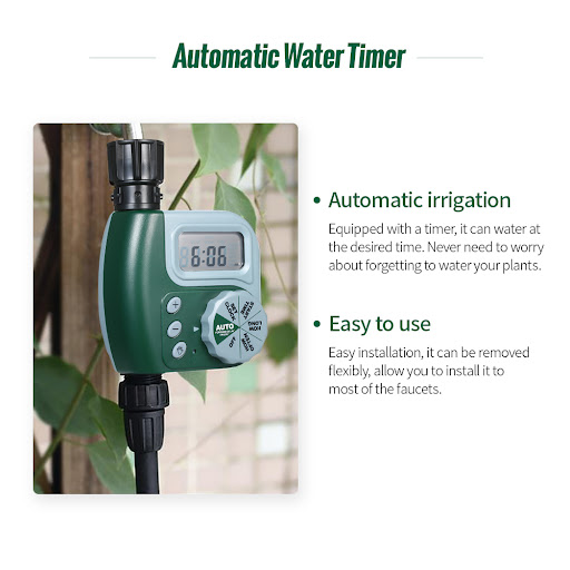 Title 4, Programmable Digital Hose Faucet Timer, Battery...