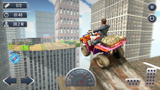 ATV Bike Rooftop City Stunt Ramp