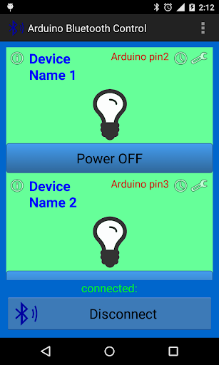 Arduino Bluetooth Control