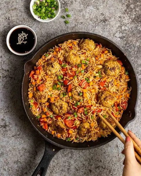 Chicken Manchurian Rice