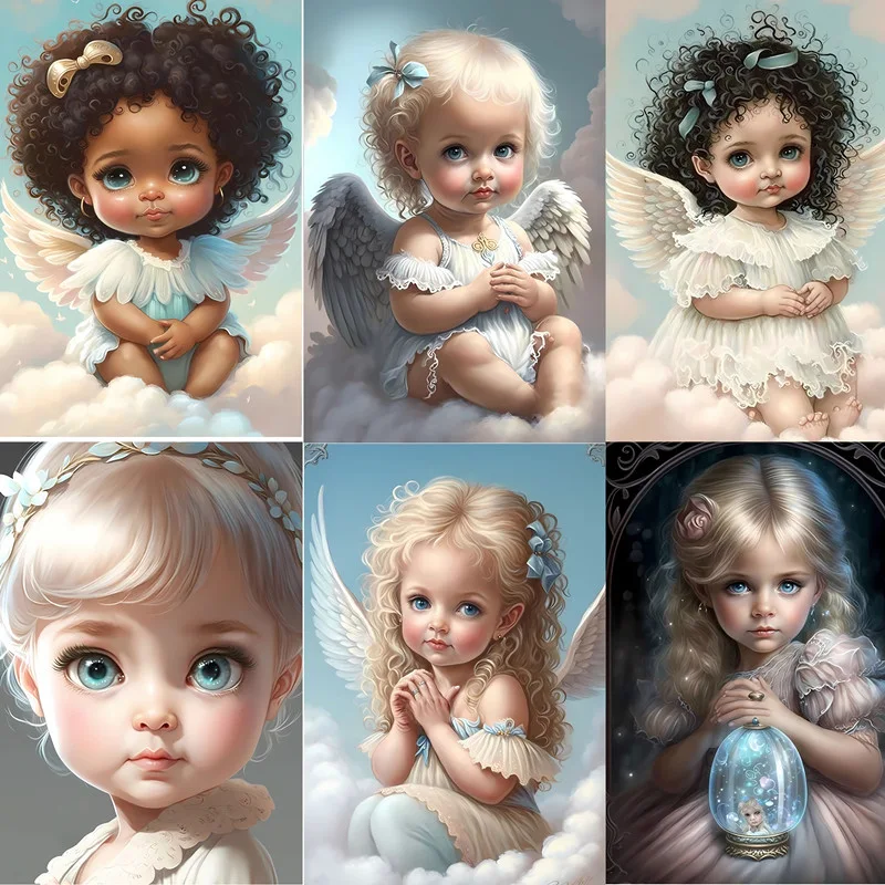Angel Girl Retro Journal Decoration Stickers Add a vintage vibe to your pages Create unique designs and personalize your