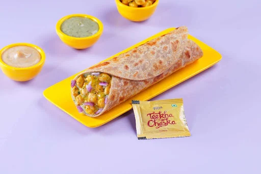 Chatpate Chole Wholewheat Wrap