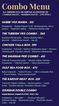 Habibi Biriyani menu 8