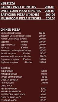Pizzas N Shakes menu 1