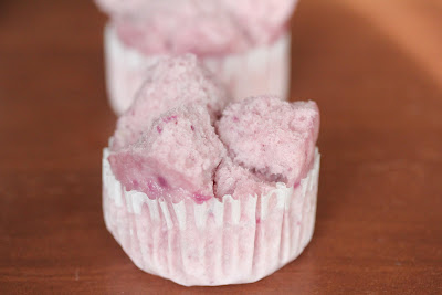 close-up photo of a Purple Sweet Potato Muffin