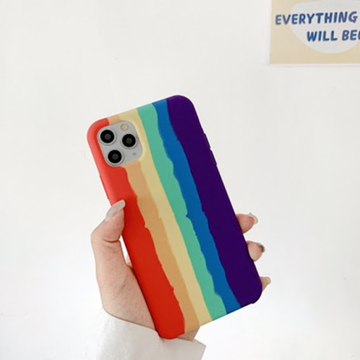 Title 6, Creative Rainbow Liquid Silicone Phone Case Pro...