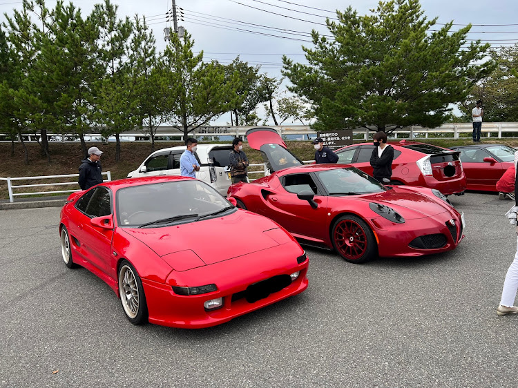 86のEat up⤴️・やっぱりお尻は大事・ロケットバニー86・赤オフ・鷲羽山展望台駐車場に関するカスタム事例の投稿画像2枚目