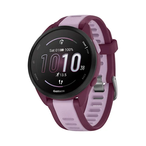 Đồng hồ Garmin Forerunner 165 Music, GPS, WiFi, Hồng Fuchisa/San Hô,SEA/KOR (010-02863-B3)