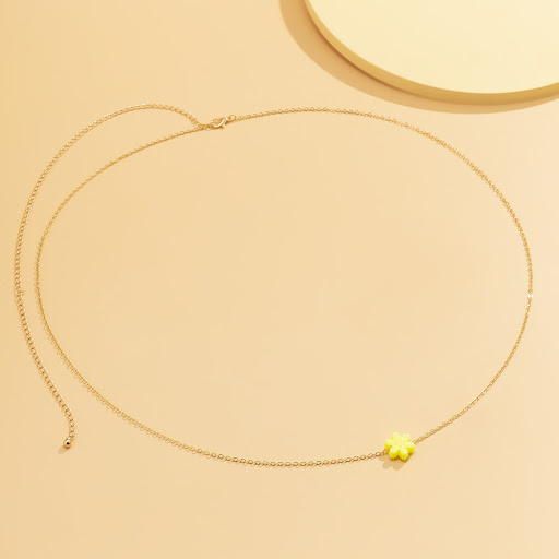 Title 2, Geometric Color Thin Body Waist Chain, enhance ...