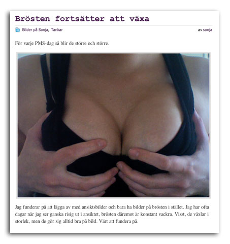 hylla behå bröst