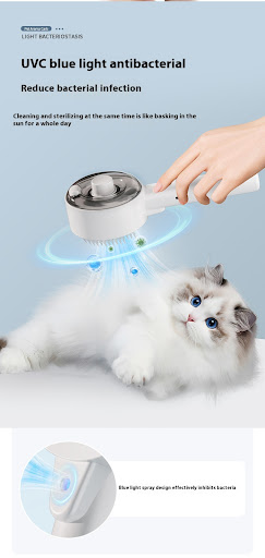 Title 9, Animal Hair Remover Brush Dog And Cat Steam Bru...
