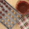 Thumbnail For Peanut Butter Balls Dipped In Melted Chocolate