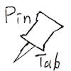 Save pin tab 2 logo