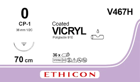 Vicryl  0 CP-1 70cm J467H erstter V467H