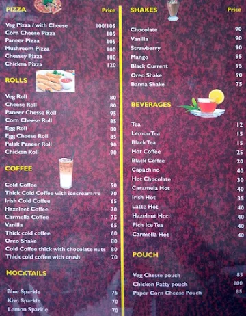 Cafe Tasty Bites menu 