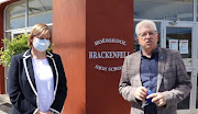 Western Cape education MEC Debbie Schäfer and premier Alan Winde at Brackenfell High School in Cape Town on November 10 2020.