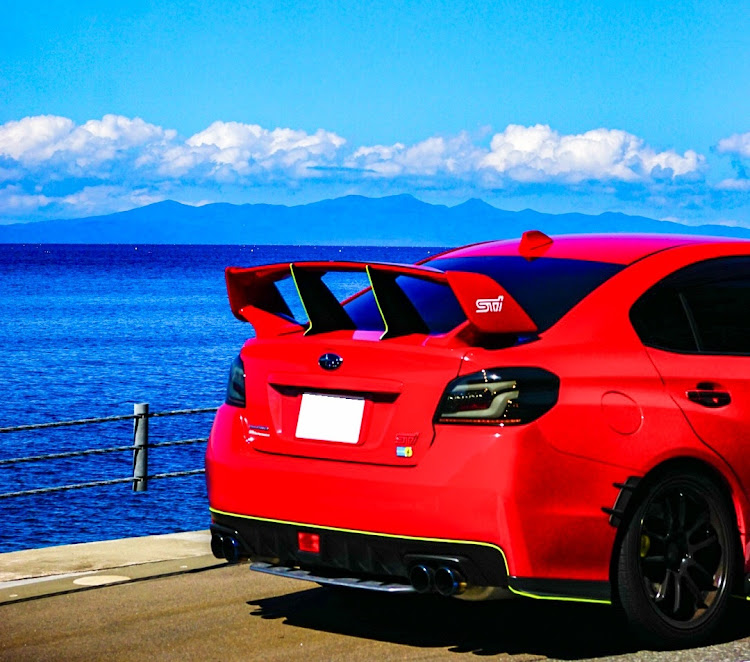 WRX STIの朝からドライブ・9月も終わりますね・秋の全国交通安全運動・海と愛車に関するカスタム事例の投稿画像2枚目